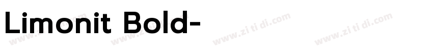 Limonit Bold字体转换
